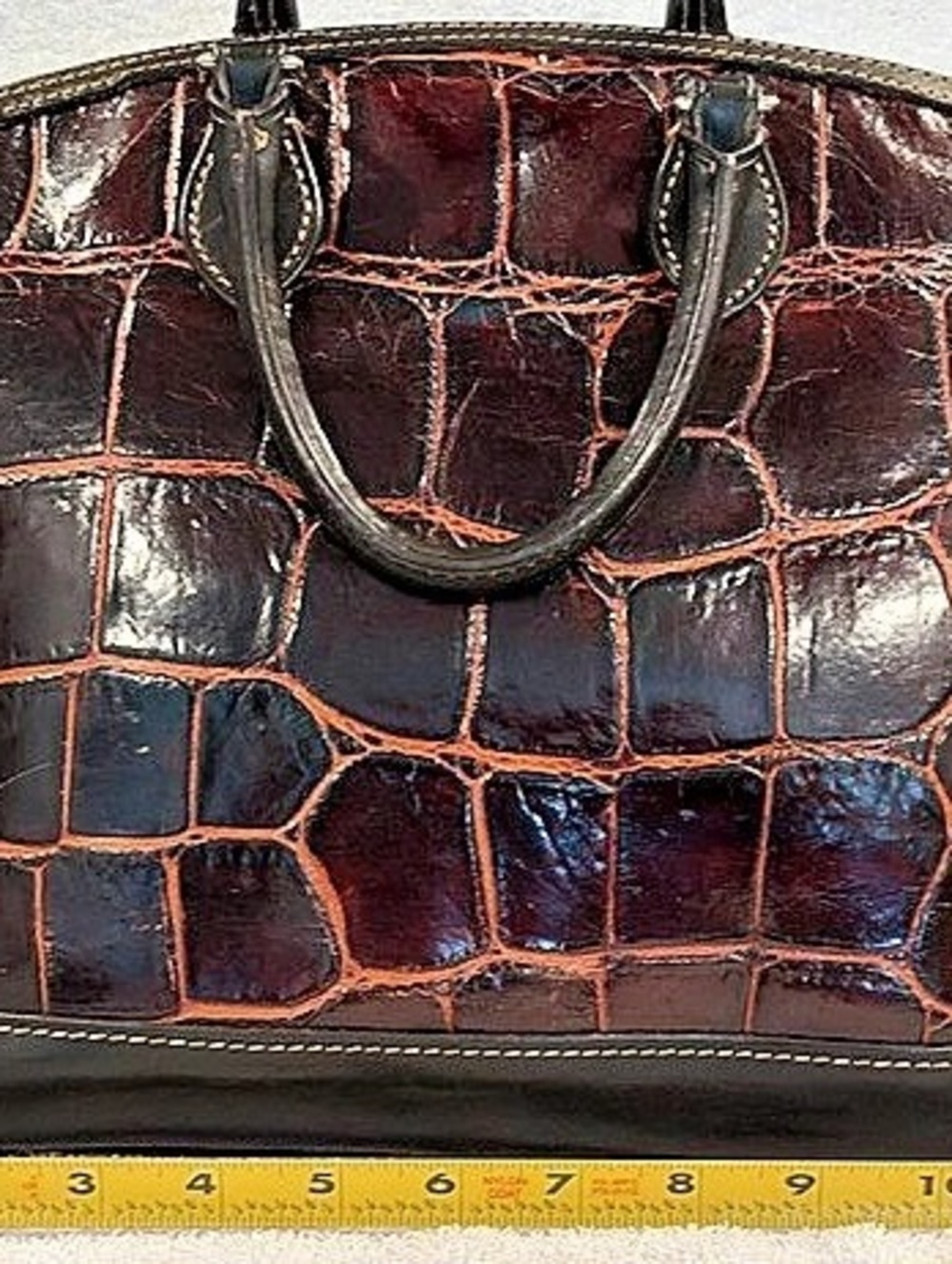 Dooney & Bourke Florentine Vachetta & Croco Embossed Leather Satchel